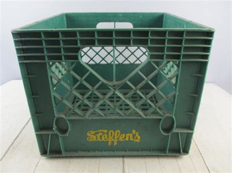 steffen's metal dairy box|Vintage Antique Heavy Duty STEFFEN'S Milk Crate January .